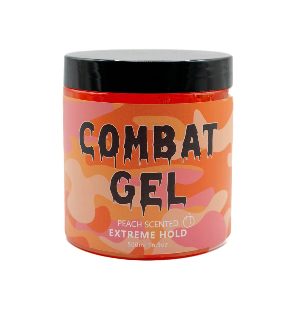 Combat Gel Extreme Hold Hair Gel Peach – 500 ml, Alcohol-Free & Cruelty-Free