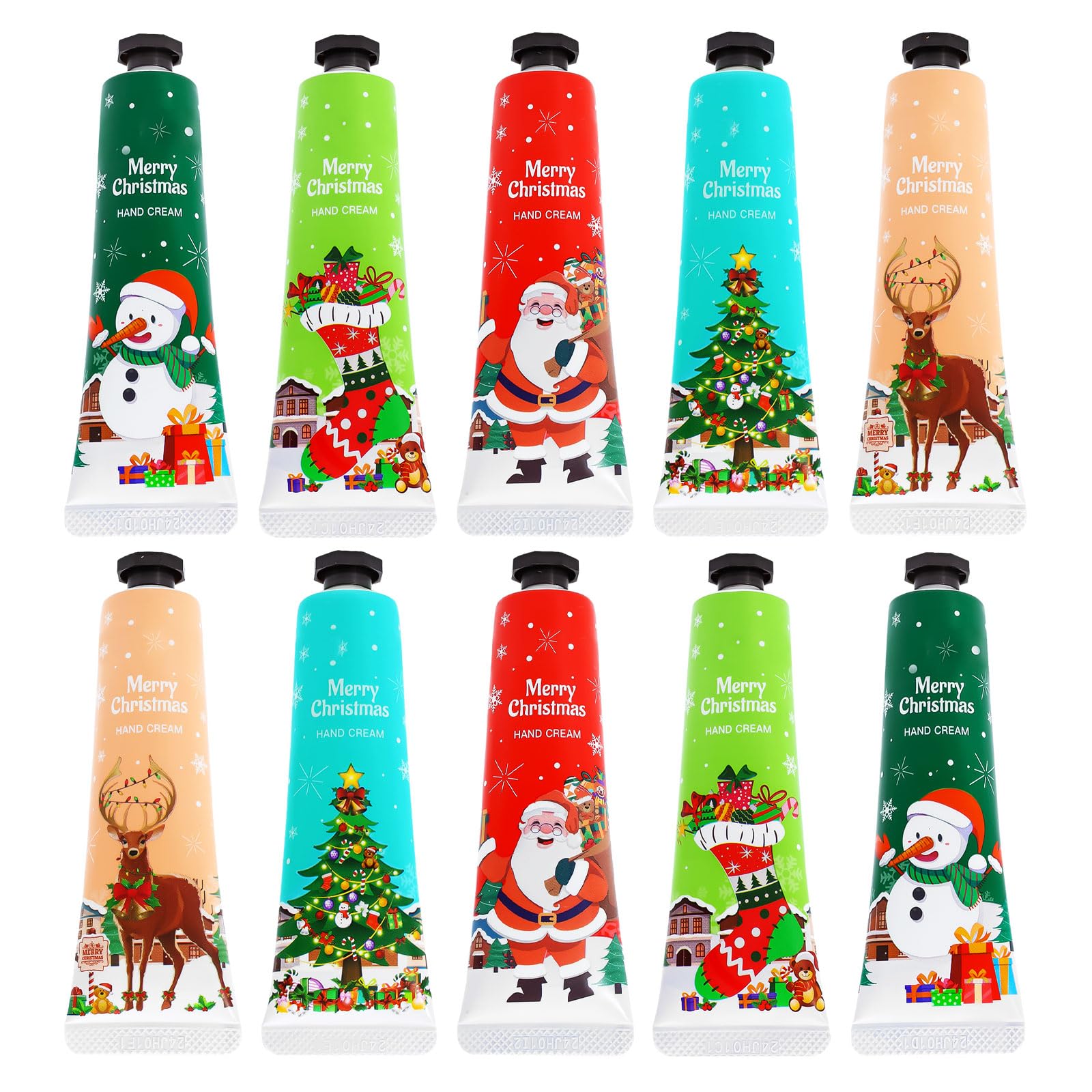 Comdian Christmas Hand Cream Set – 10 Pack Travel Size Moisturizers for Women