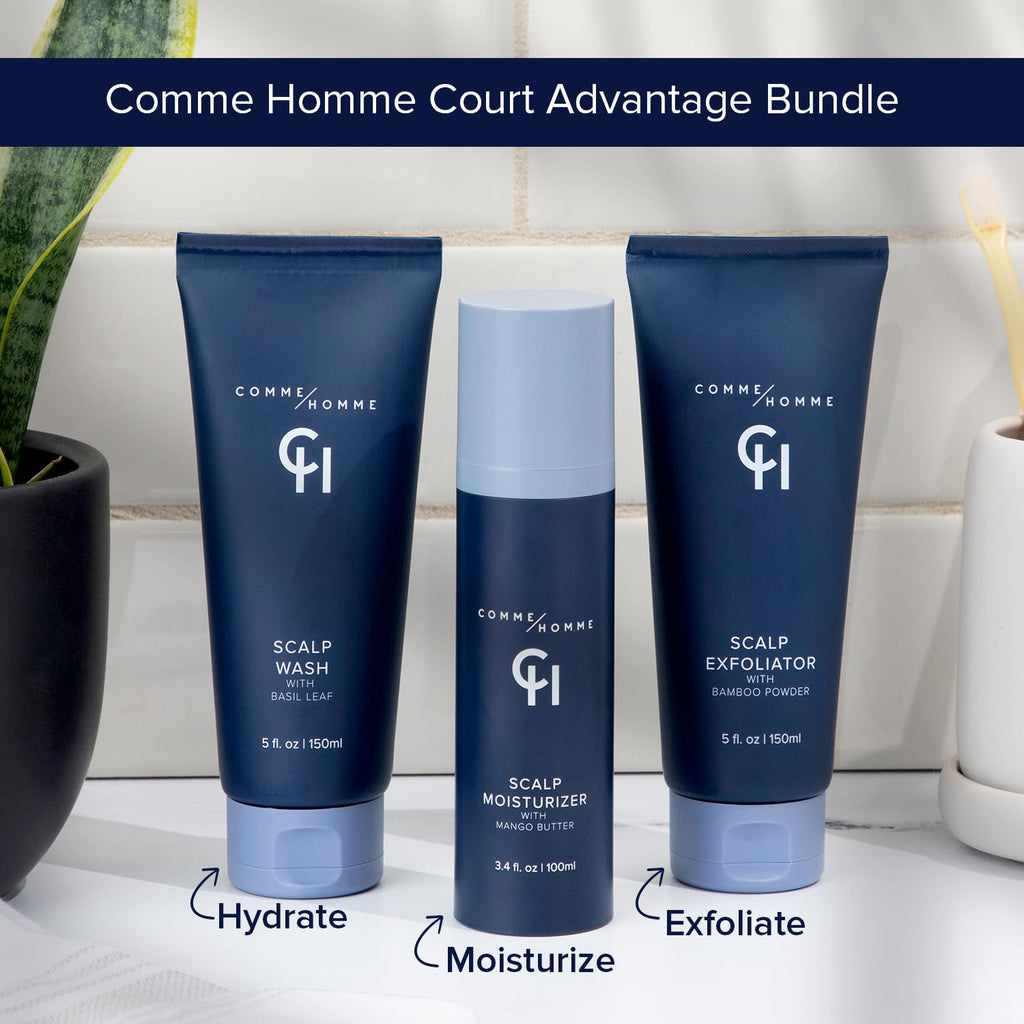 Comme Homme Scalp Moisturizer for Bald Men – Hydration & Slow Regrowth (Pack of 2)