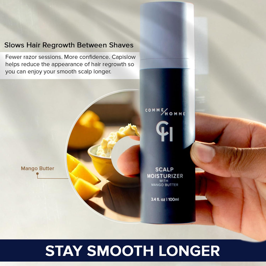 Comme Homme Scalp Moisturizer for Bald Men – Hydration & Slow Regrowth (Pack of 2)