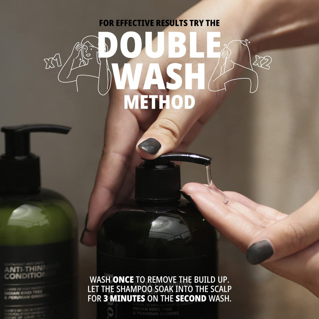 Common Ground Natural Anti-Thinning Shampoo - Bergamot & Rosemary, DHT-Blocking, Vegan & Cruelty-Free