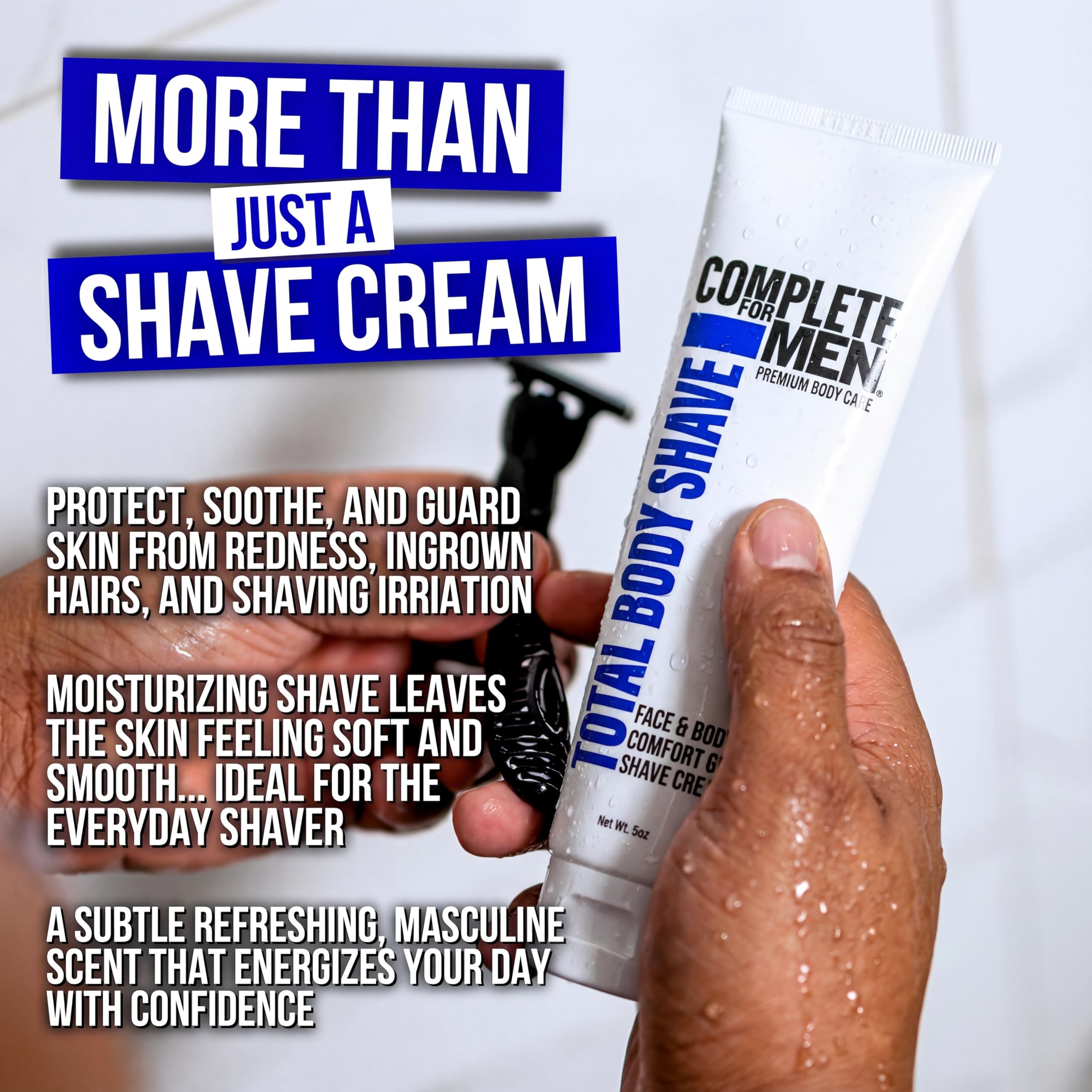 Complete For Men - Sensitive Skin Shaving Cream for Face & Body