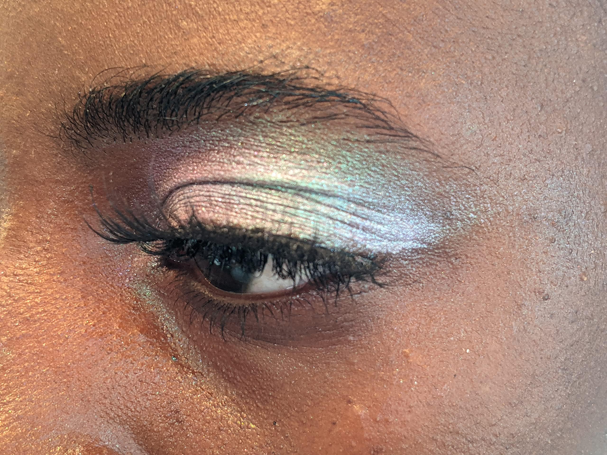 Concrete Minerals White MultiChrome Eyeshadow in Lollipop – Intense Color Shifting, 6 g, Vegan & Cruelty-Free, Handmade in USA