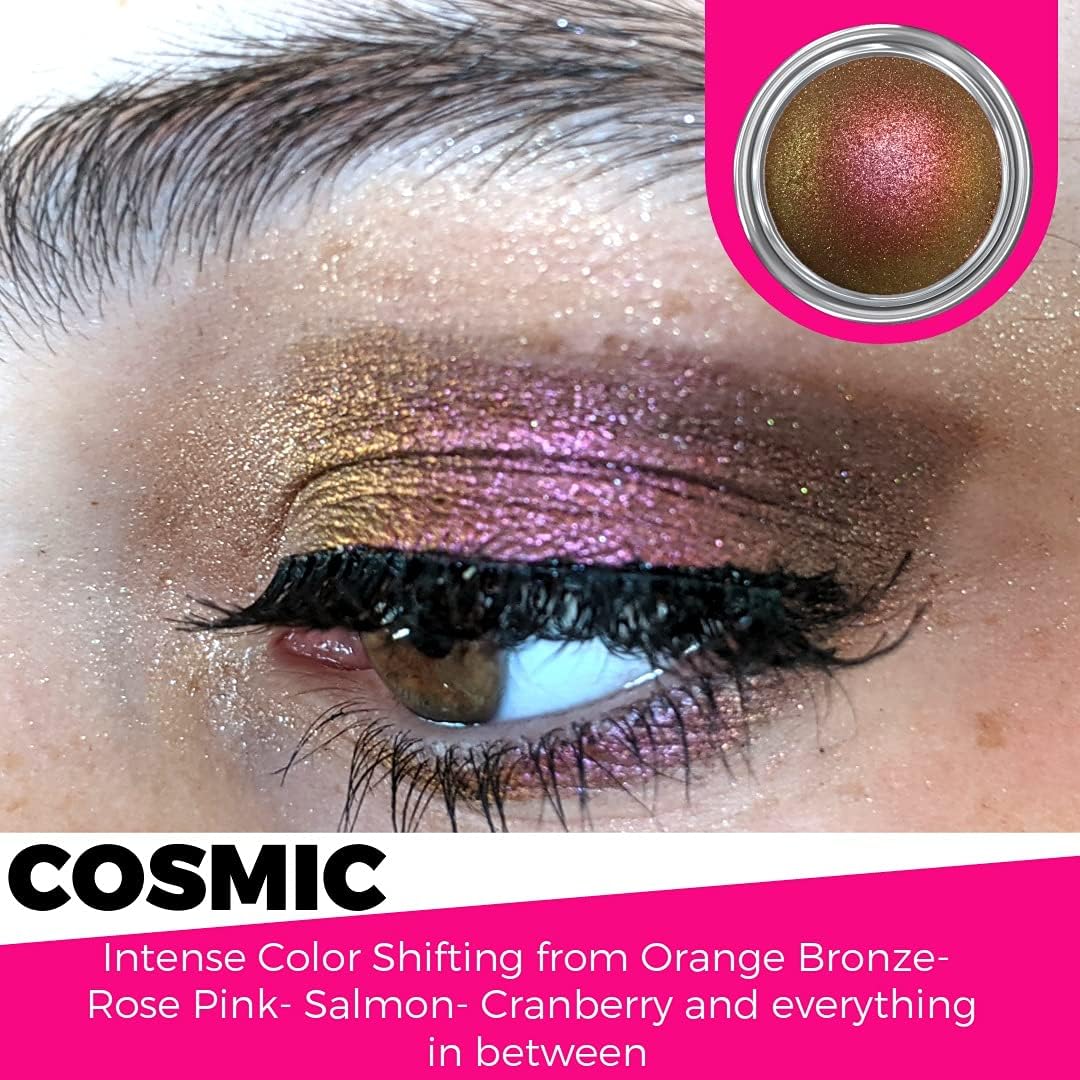 Concrete Minerals MultiChrome Eyeshadow Cosmic — Color Shifting, Long-Lasting, 100% Vegan, Handmade in USA