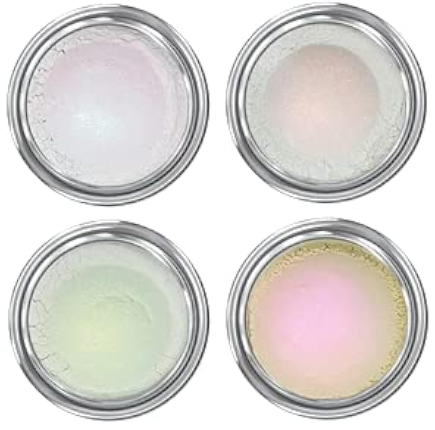 Concrete Minerals White MultiChrome Eyeshadow in Lollipop – Intense Color Shifting, 6 g, Vegan & Cruelty-Free, Handmade in USA