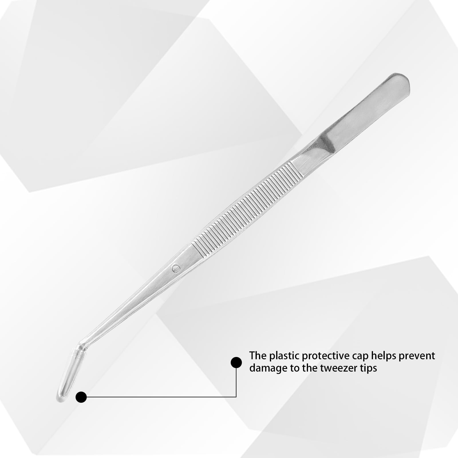 CONEHOY 36 Pcs Stainless Steel Tweezers – Curved Serrated Tip Multipurpose Forceps