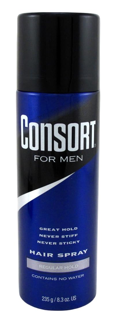Consort Hair Spray 8.3 oz Regular Hold Aerosol – Pack of 3