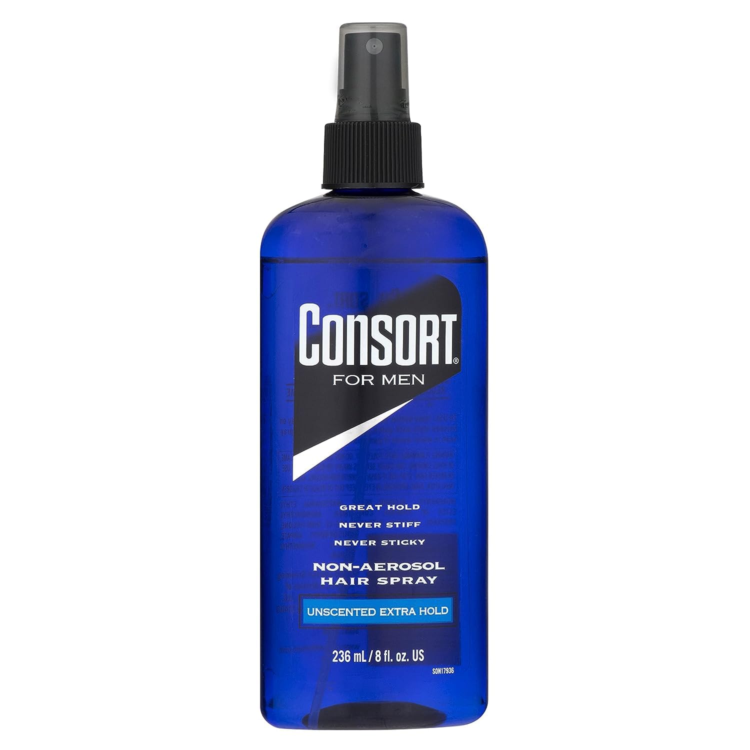 Consort Hair Spray 8 Oz Unscented X-Hold Pump – Non-Aero (Pack of 2)