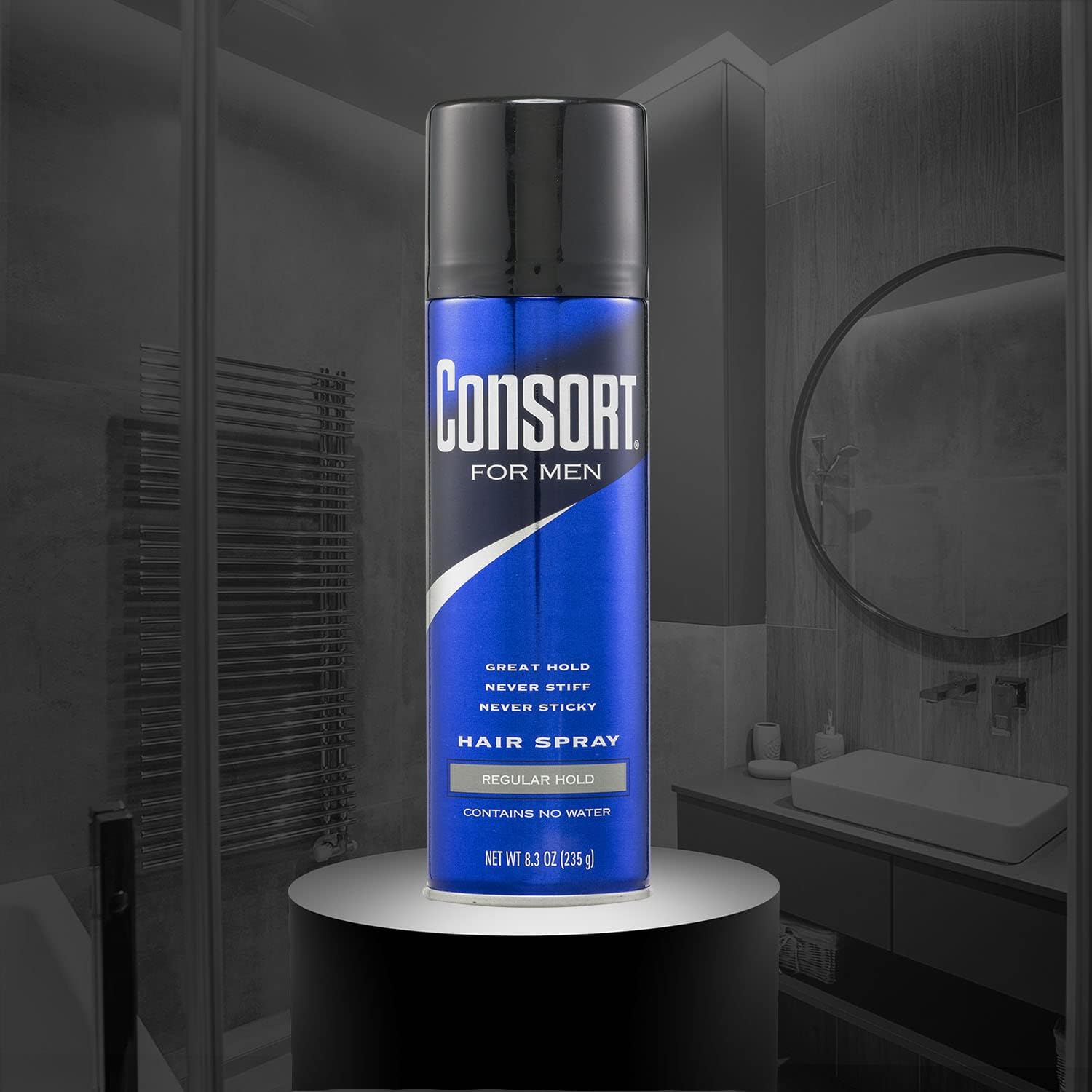 Consort Hair Spray 8.3 oz Regular Hold Aerosol – Pack of 3