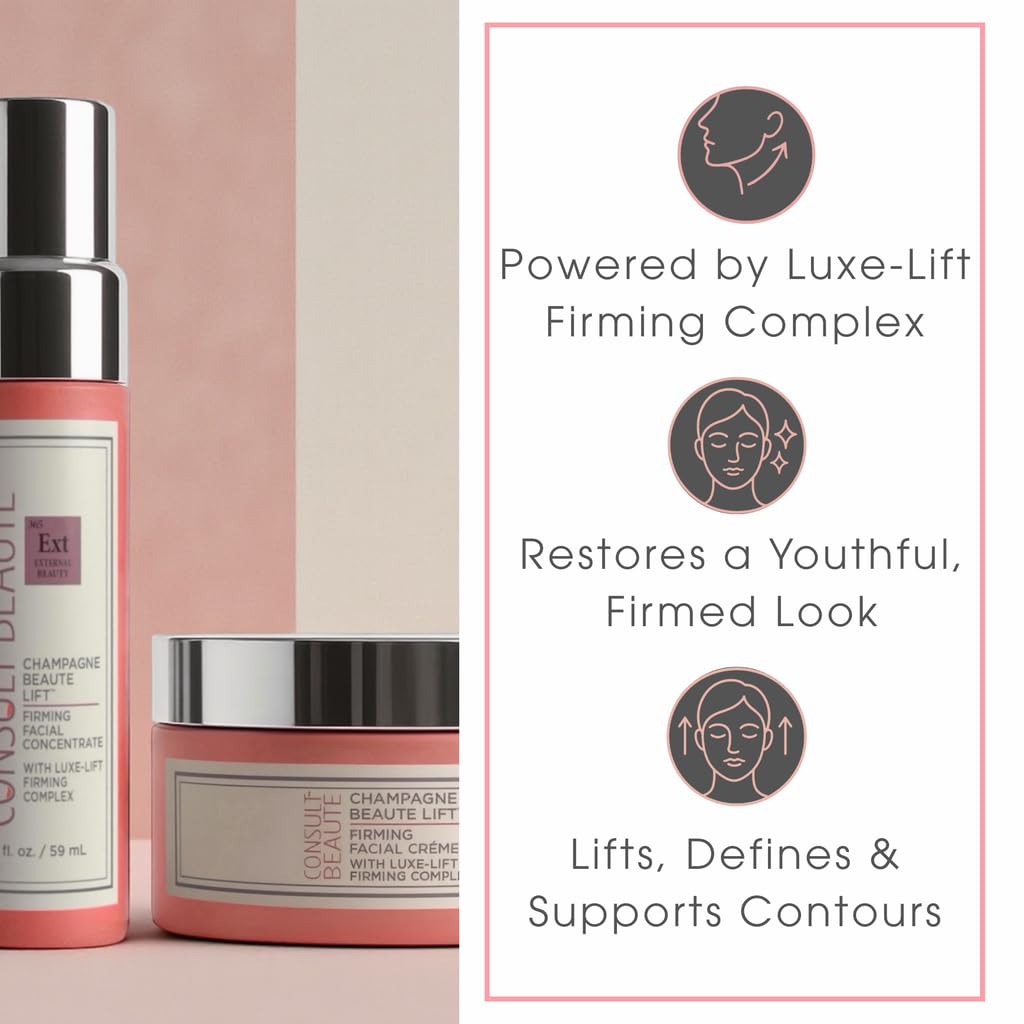 Consult Beaute Champagne Beaute Lift Firming 2-Piece Set with Niacinamide – Serum & Moisturizer