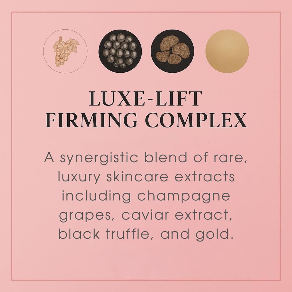 Consult Beaute Champagne Lift Firming Serum Concentrate for Face – Hydration, Glow & Accumulative Firming – 2 Fl Oz