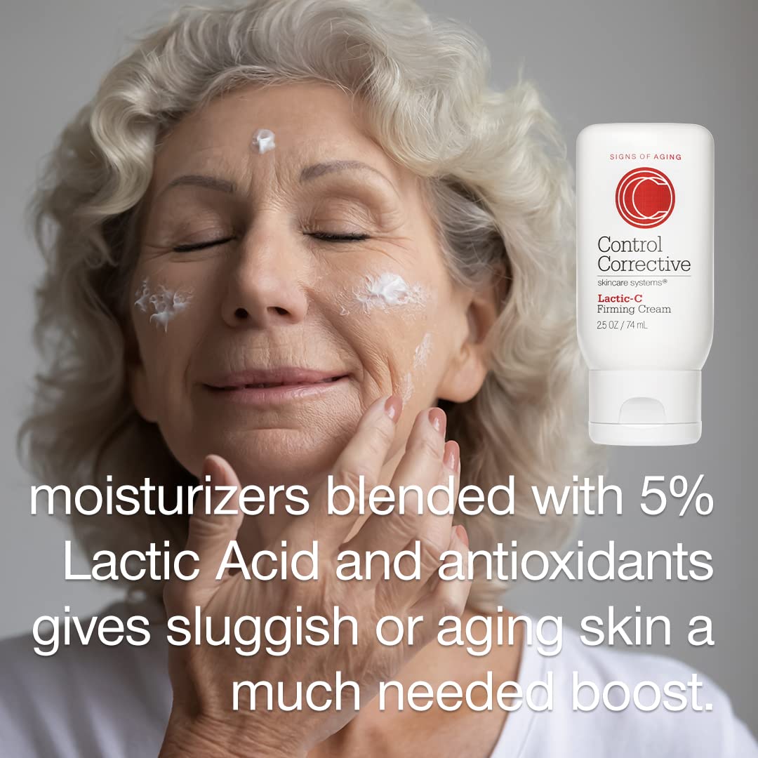 CONTROL CORRECTIVE SKIN CARE SYSTEMS Lactic-C Firming Cream – 5% Lactic Acid, Vitamin C, 2.5 oz