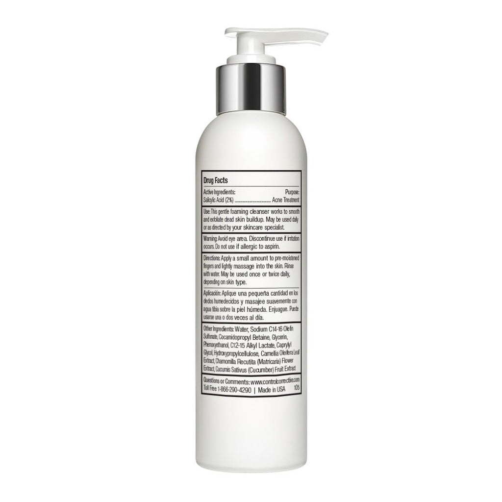 CONTROL CORRECTIVE Salicylic Wash 2% - 6.7 oz | Gentle Gel Cleanser for Oily, Acne-Prone Skin