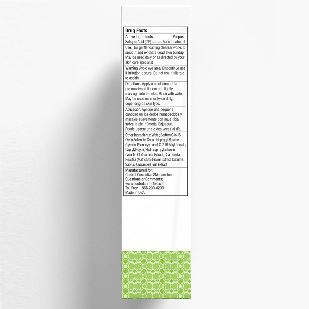 CONTROL CORRECTIVE Salicylic Wash 2% - 6.7 oz | Gentle Gel Cleanser for Oily, Acne-Prone Skin