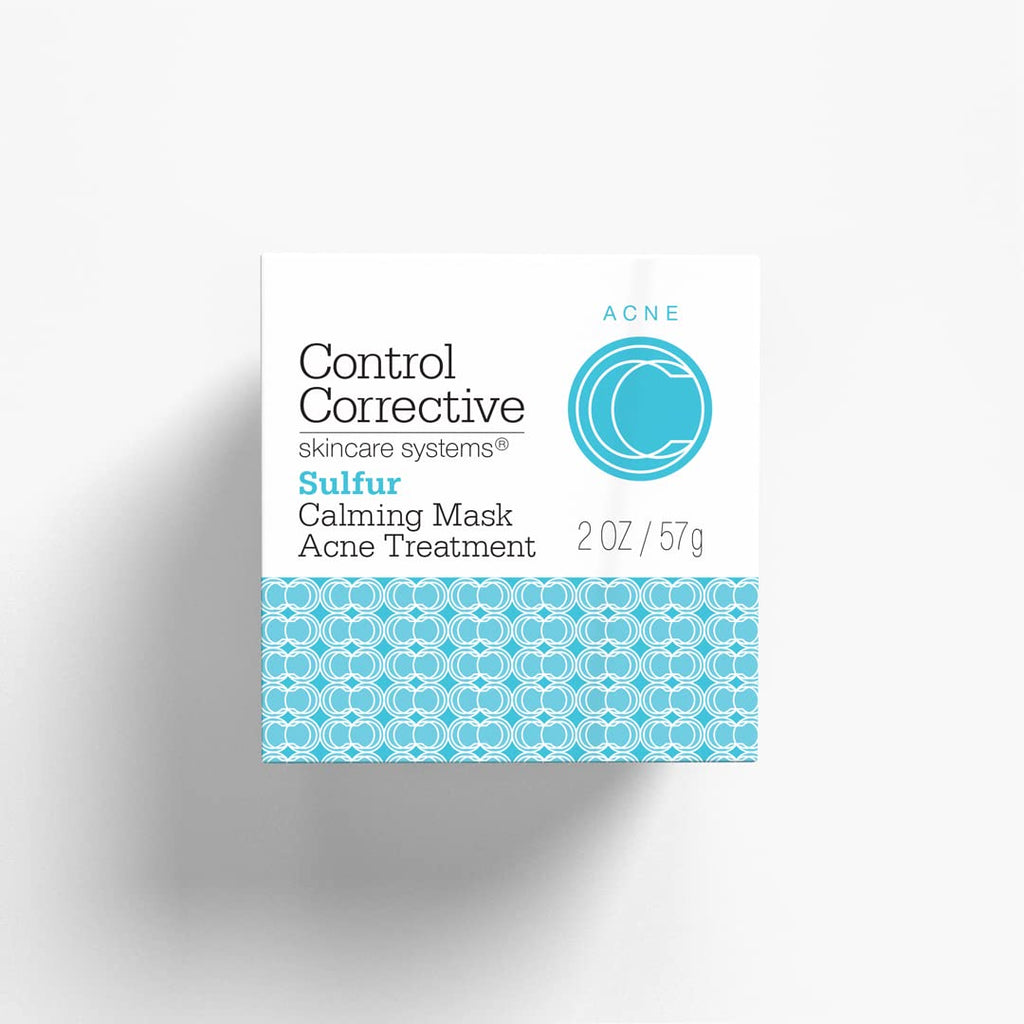 CONTROL CORRECTIVE Sulfur Calming Mask – 10% Sulfur with Aloe & Clay, Oil Control, Soothing Care, 2 oz