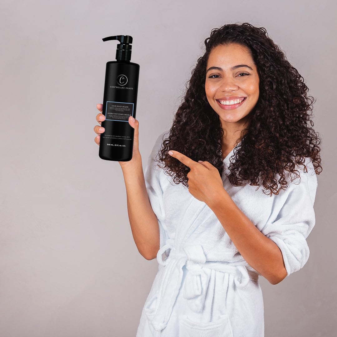 Controlled Chaos Hair Moisturizer for Curly Hair – Paraben & Sulfate Free Leave-In Conditioner (32 oz)