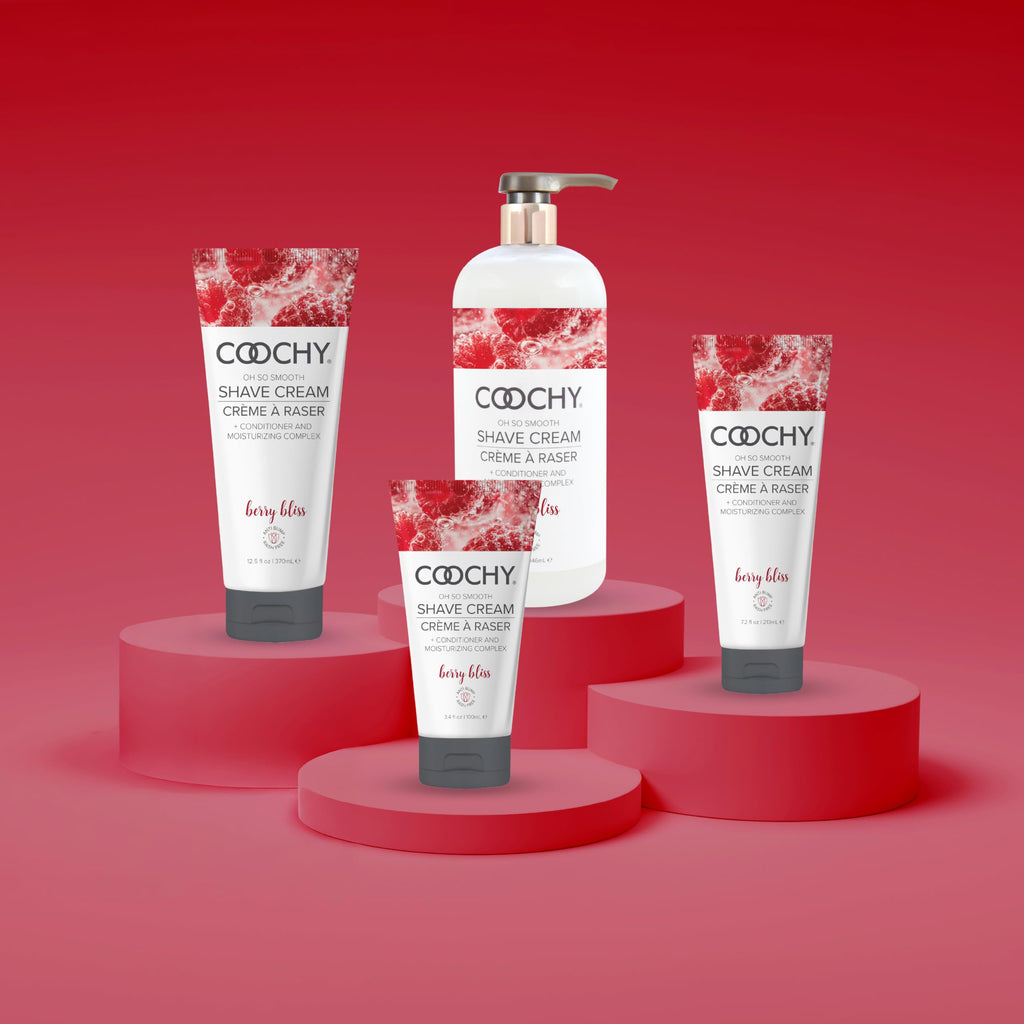Coochy Berry Bliss Shave Cream 32 oz – Hydrating, Rash-Reduction Shaving Lotion for Bikini, Underarms & Legs