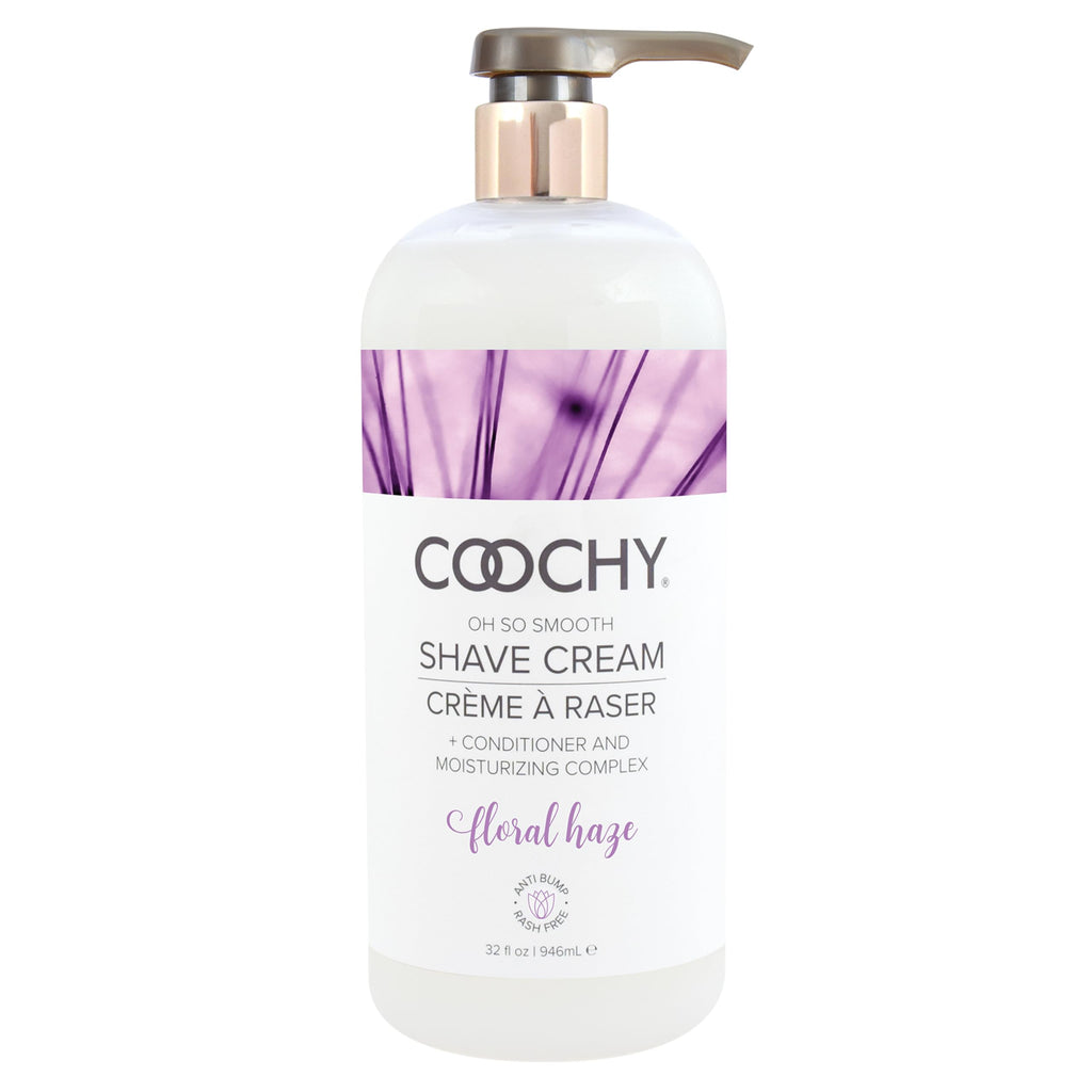 Coochy Shave Cream - Moisturizing, Gentle Intimate Shave Lotion | Floral Haze 32 oz