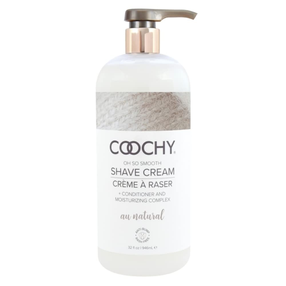 Coochy Shave Cream - Moisturizing Shave Lotion for Bikini, Underarms, Legs | Hydrating, Rash-Free Formula - 32 oz