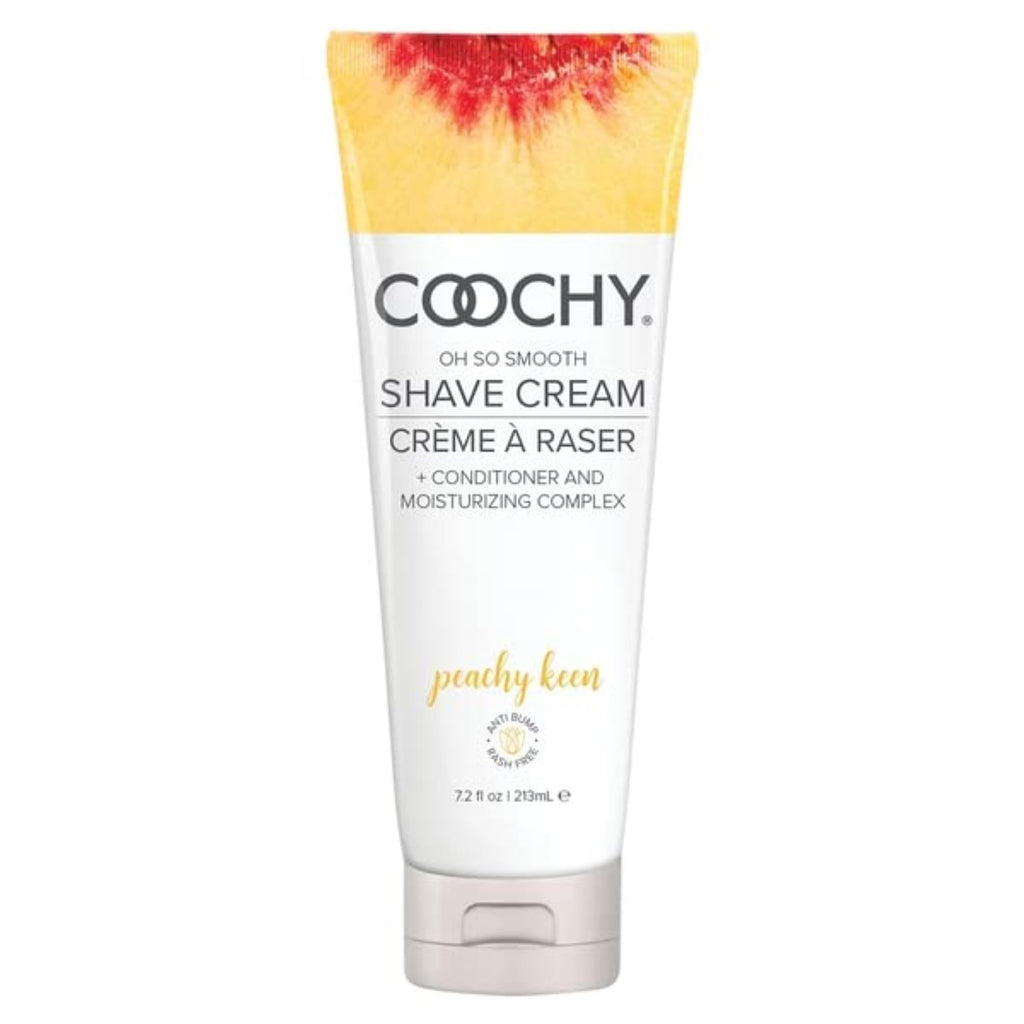 Coochy Shave Cream - Moisturizing Shave Lotion for Bikini, Underarms, Legs | Peachy Keen, 7.2 oz