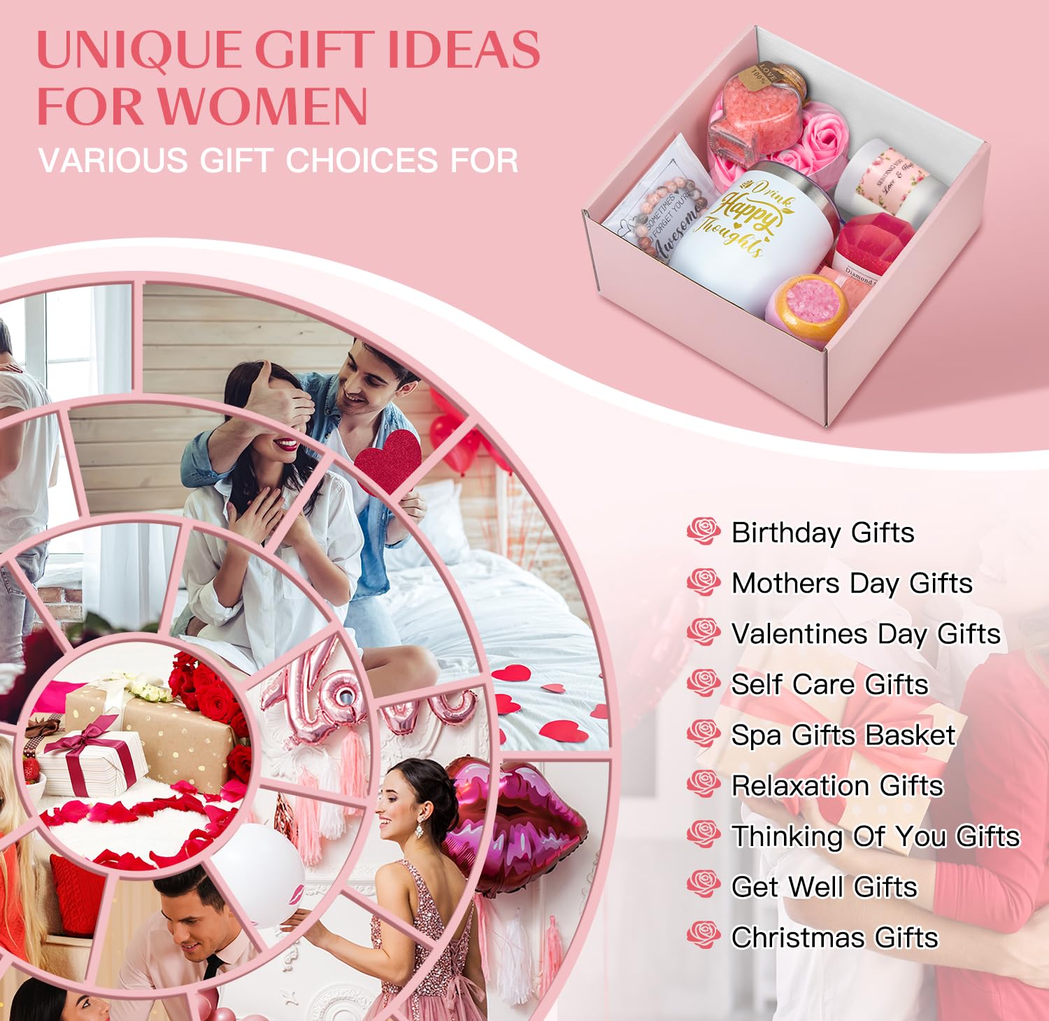 Copetlife Spa Gift Basket for Women – Birthday & Self-Care Gift Set