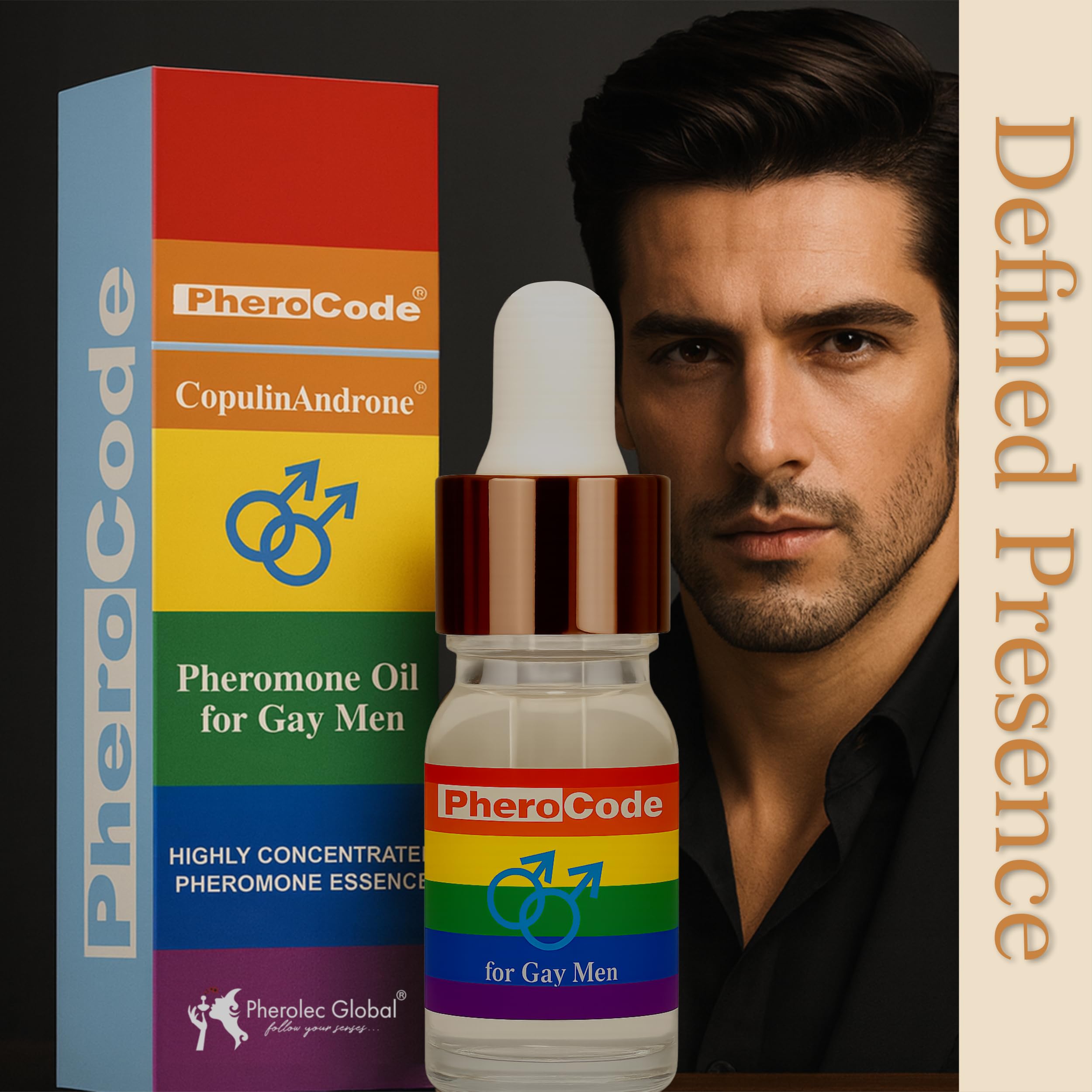 CopulinAndrone PheroCode Extra Strong Pheromone Cologne for Gay Men – Up to 48 Hours, Natural Formula