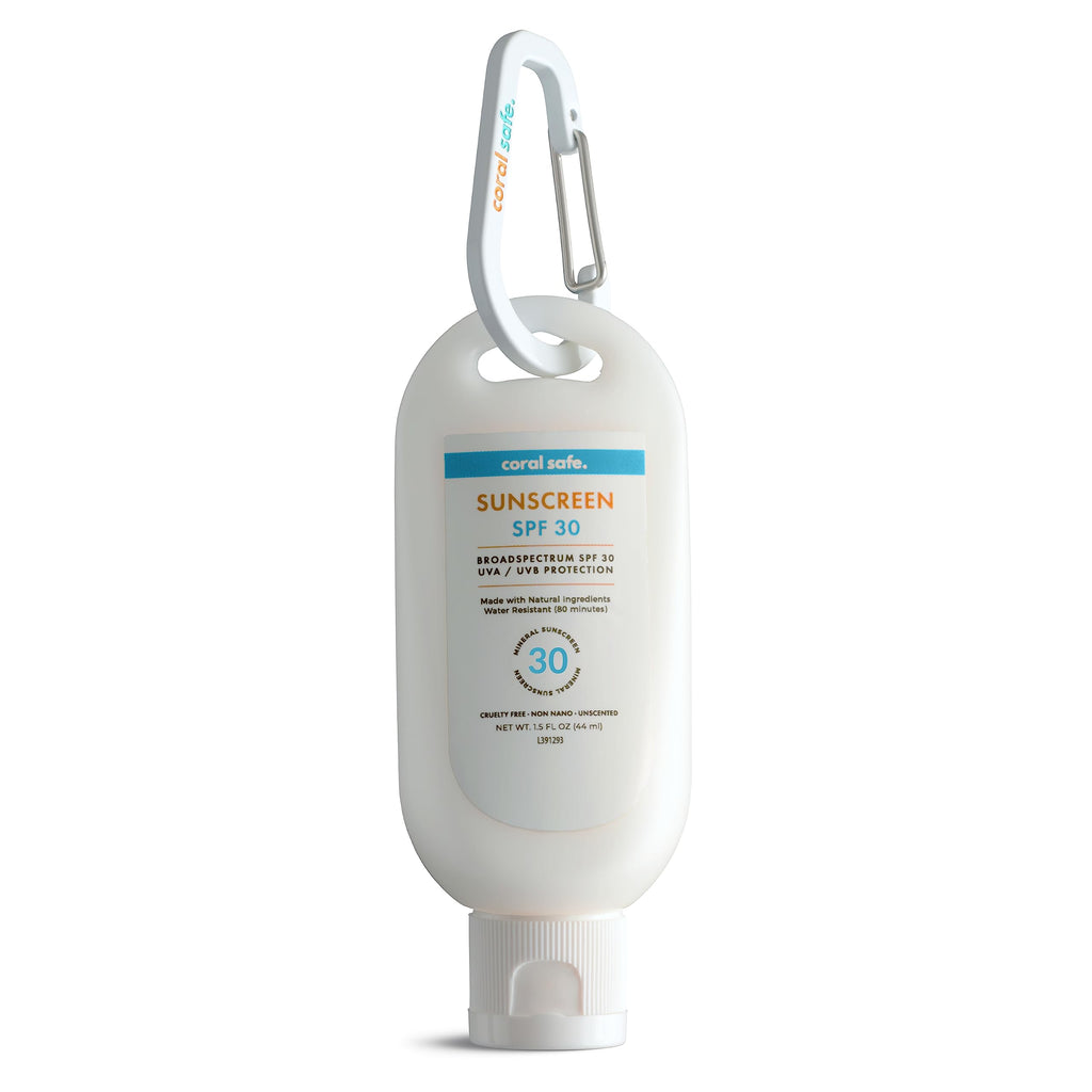 Coral Safe Reef Safe Sunscreen SPF 30 Mineral Travel Face Lotion, Hawaii & Mexico Approved