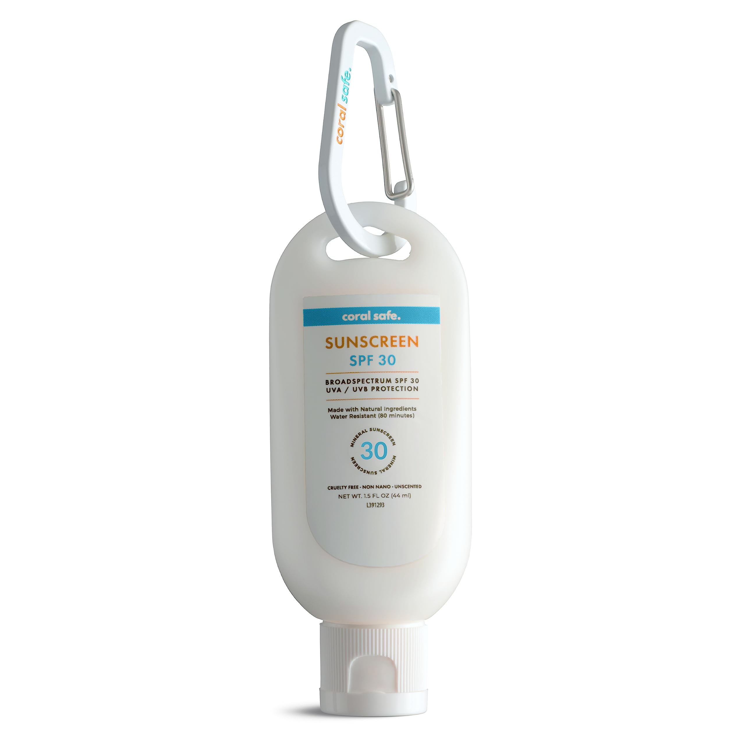 Coral Safe Reef Safe Sunscreen SPF 30 Mineral Travel Face Lotion, Hawaii & Mexico Approved