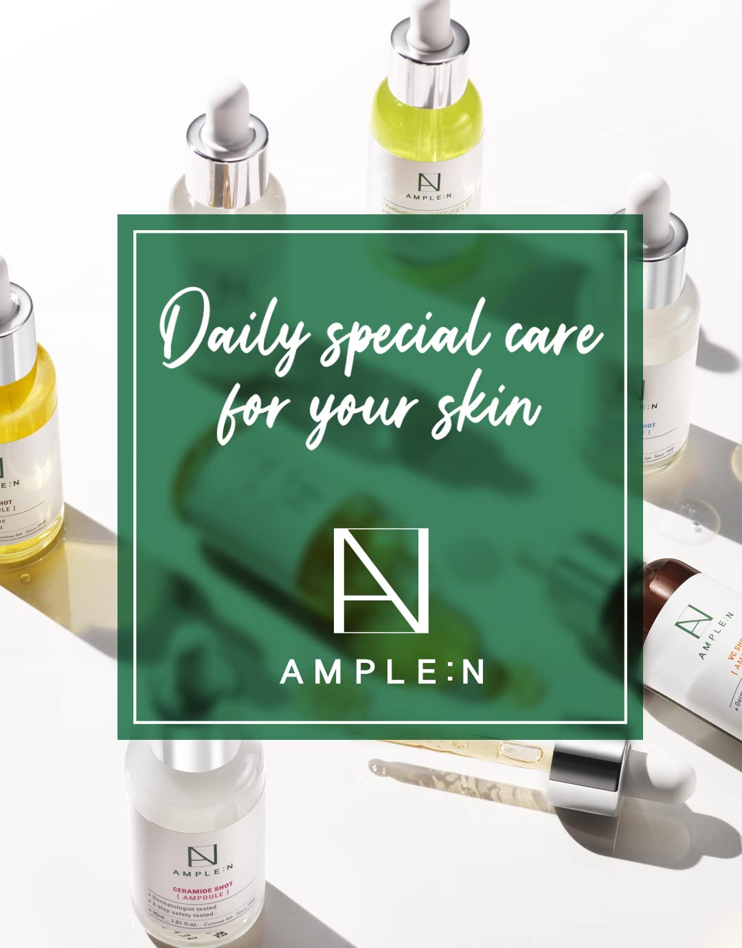 CORÉANA AMPLE:N Centel Calming Shot Ampoule – Soothing Centella Serum for Sensitive Skin