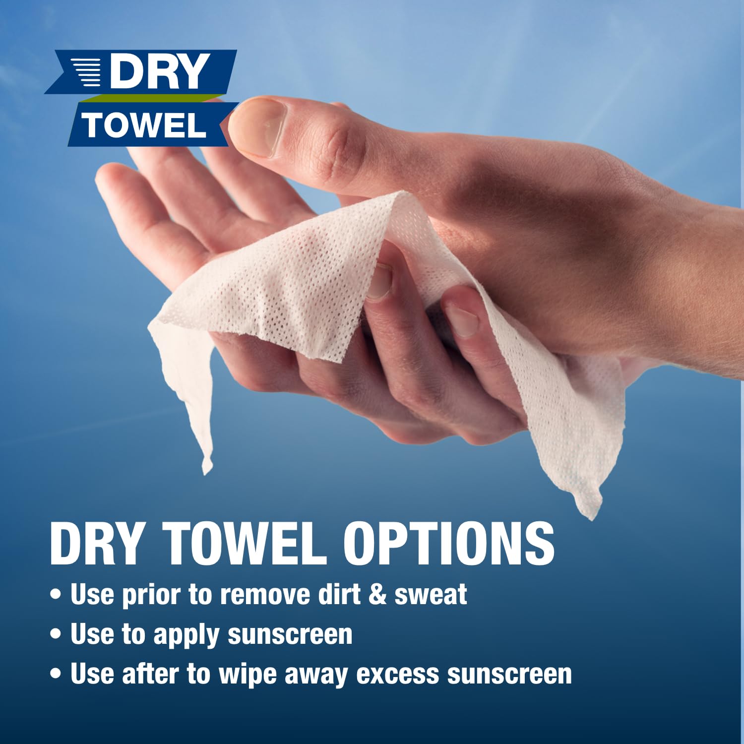 CoreTex Sun X 30+ SPF 30 Packets + Dry Towels Duo – 25-Pack, No White Cast, 80-Min Water Resistant