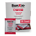 CoreTex Sun X 30+ SPF Travel Packets — 50 Oil-Free, Broad Spectrum, Reef-Safe, 80-Minute Water-Resistant