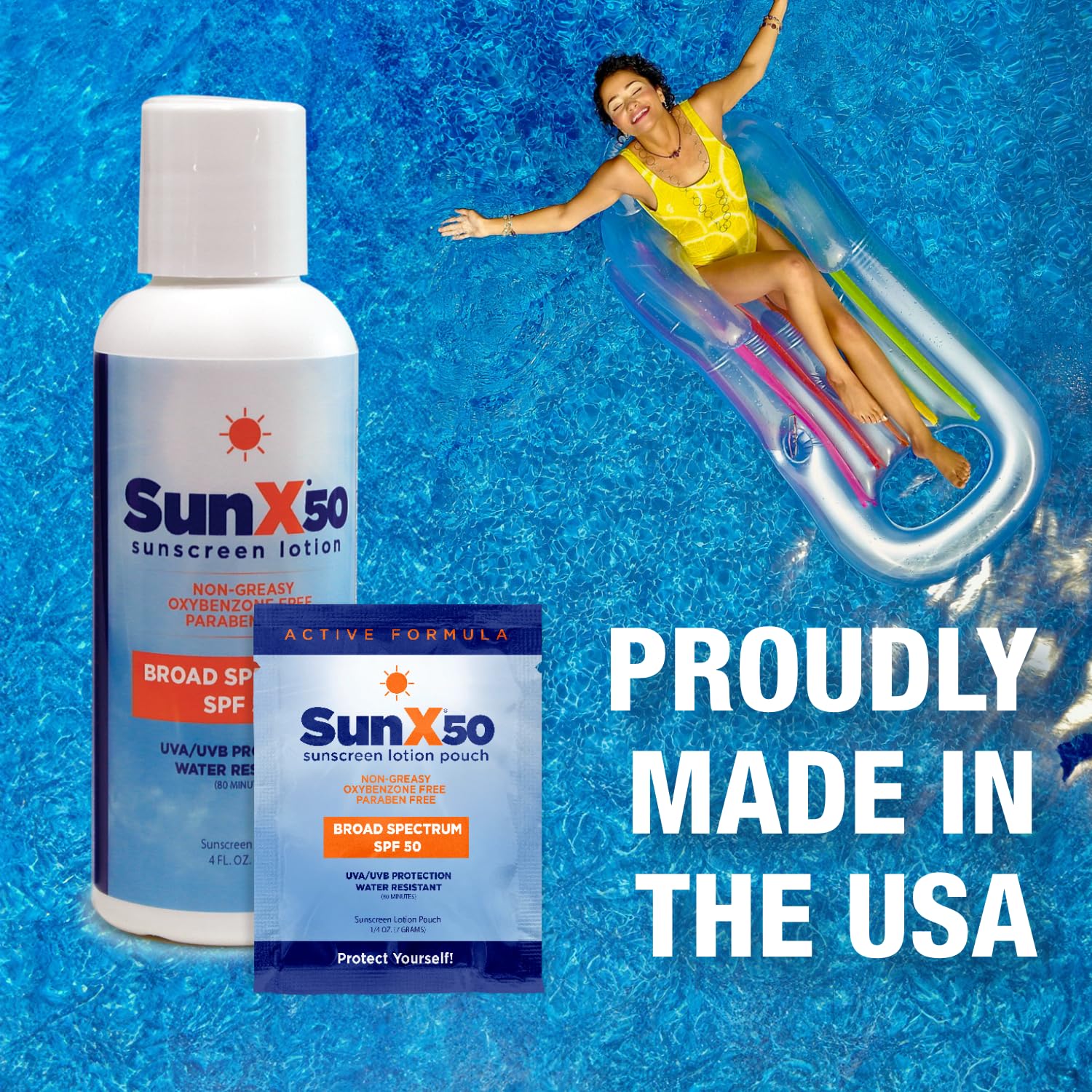 CoreTex Sun X 50 SPF Broad Spectrum Sunscreen Lotion – 16oz, Oil-Free, No White Cast, 80-Minute Water Resistant