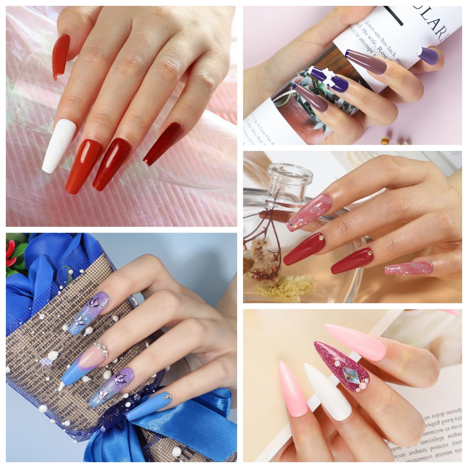 COSCELIA 53-Piece Gel Nail Polish Kit with UV Light & Drill – 35 Colors, Top & Base Coats