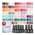 COSCELIA 40pc Gel Nail Polish Set – 35 Colors + Base & Top Coats for At-Home Manicures