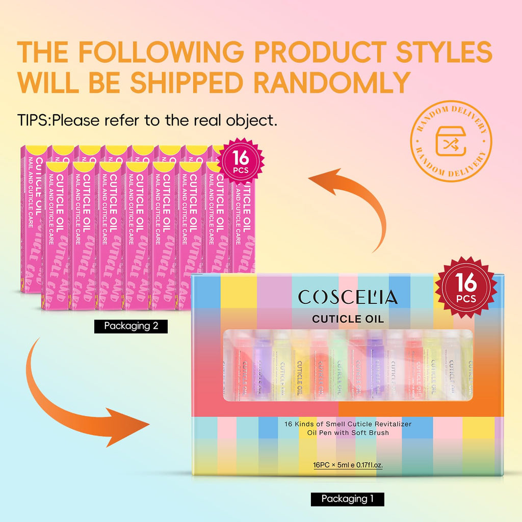 COSCELIA 16-Piece Cuticle Oil Pen Set for Nails – Nourishment, Hydration & Repair