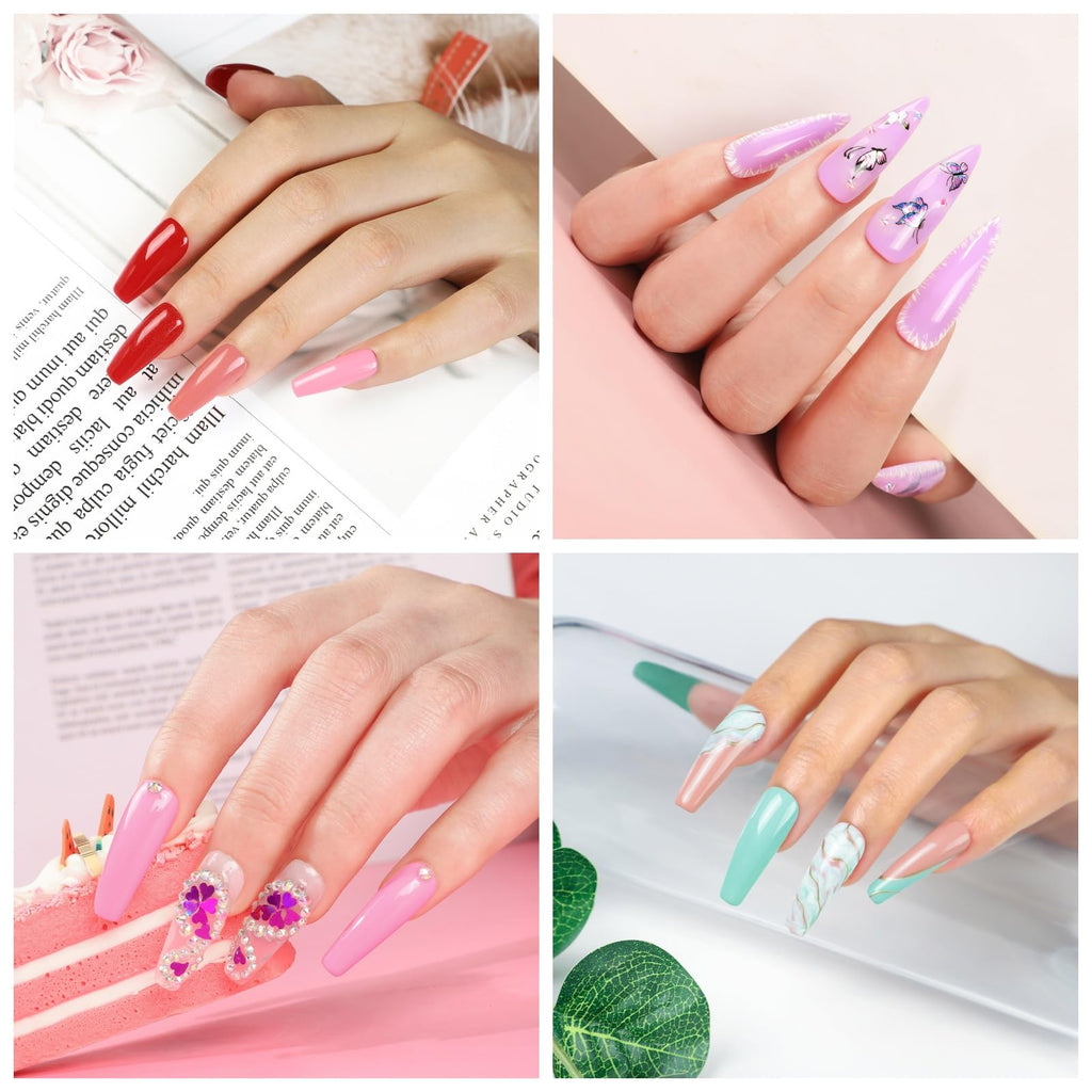 COSCELIA 57pcs Gel Nail Polish Kit with UV Light — 40 Colors, Soak-Off Top & Base Coats, Starter Set