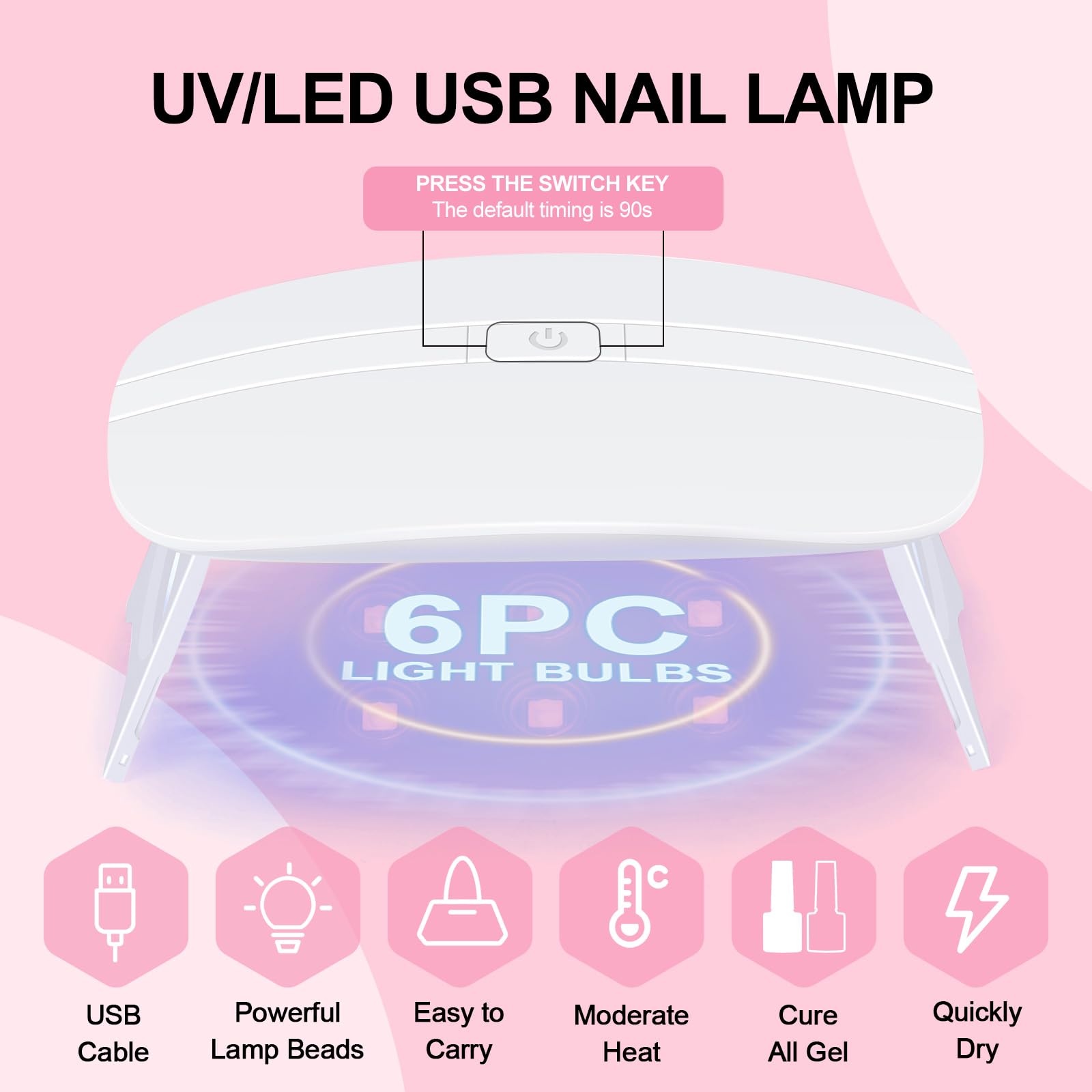 COSCELIA Acrylic Nail Kit for Beginners | All-in-One 3 Powders & 6 Gel Polishes