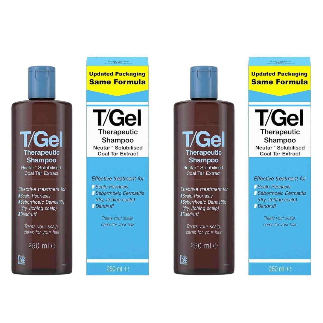 Cosletic T/Gel Therapeutic Anti-Dandruff Shampoo – Original Formula for Itching & Flaking Relief | 8.5 oz (Pack of 2)