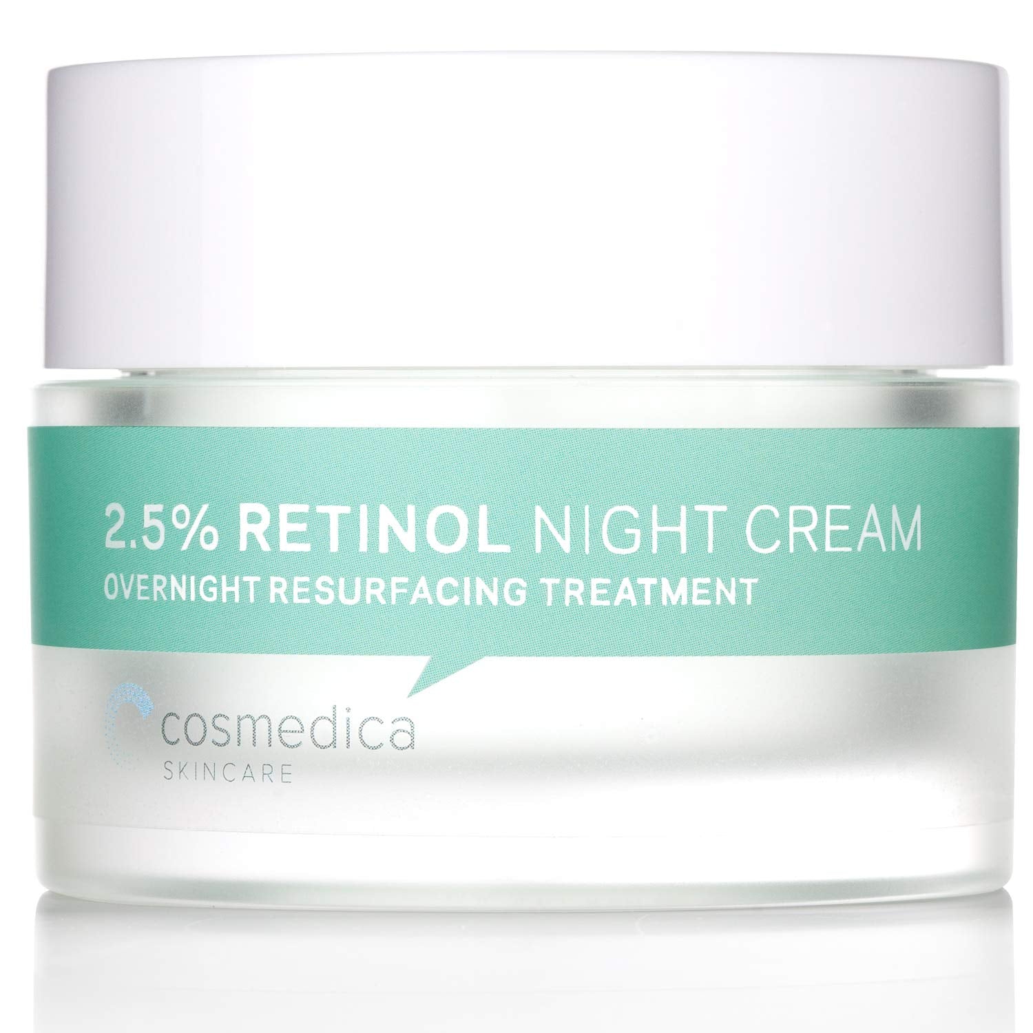 Cosmedica Skincare Retinol Night Cream – Vitamin A & Hyaluronic Acid, Daily Moisturizer (1.7oz)