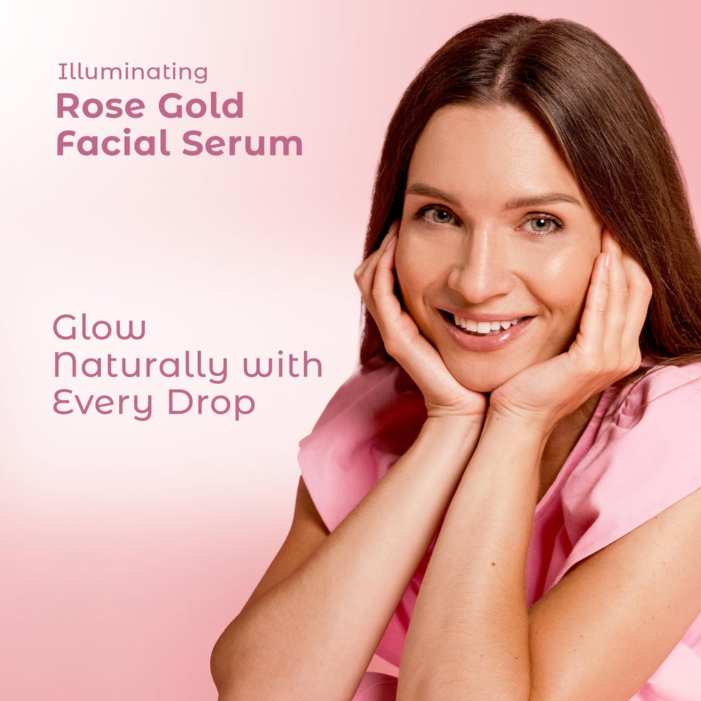 Cosmedica Skincare Illuminating Rose Gold Serum Elixir – Hydration, Glow & Dewy Primer (2 oz)