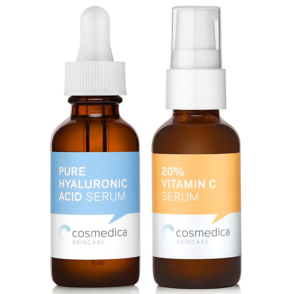 Cosmedica Skincare Set – Vitamin C Super Serum & Pure Hyaluronic Acid Serum