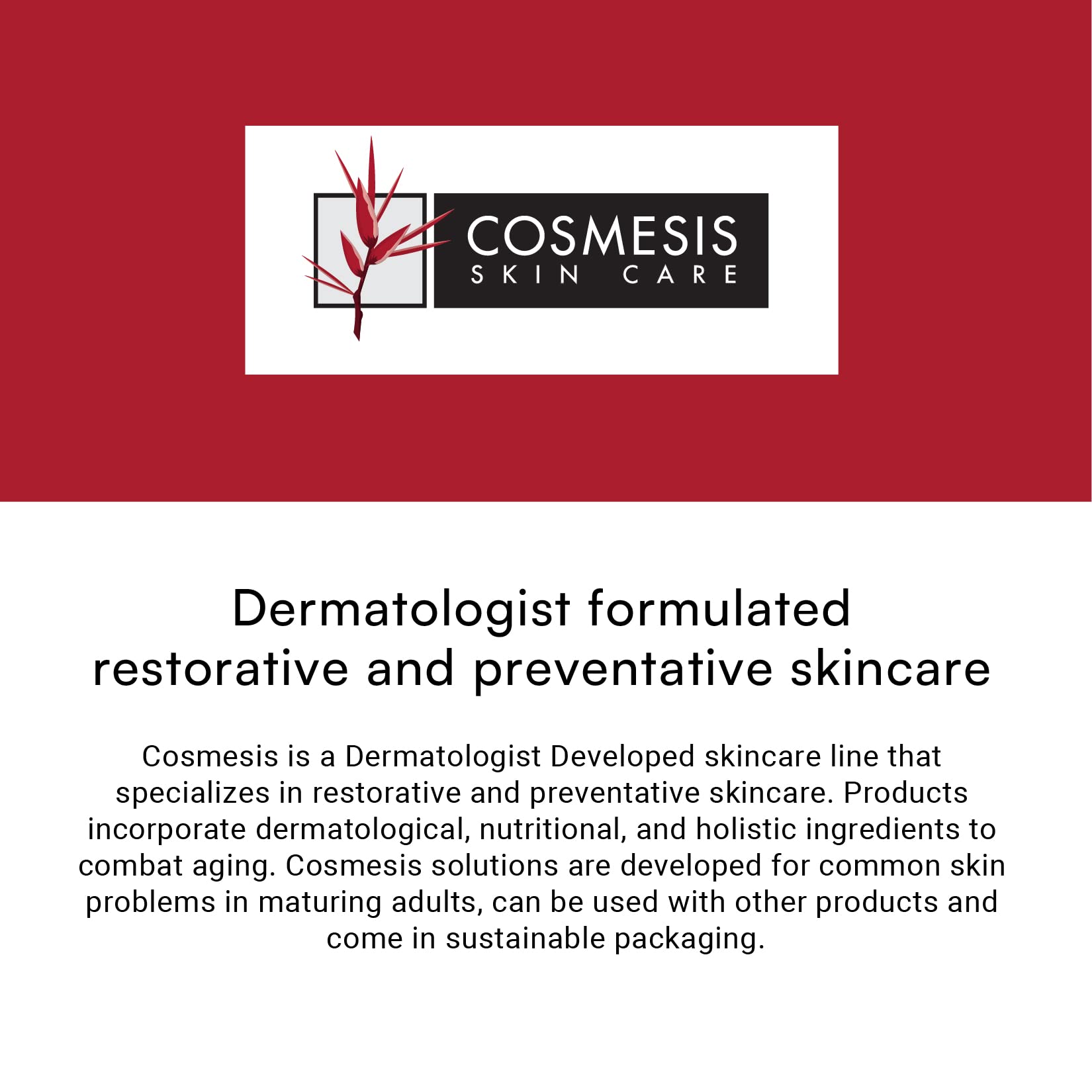 Cosmesis Eye Lift Cream – Lifts & Firms, Supports Collagen & Elastin, 0.5 fl oz