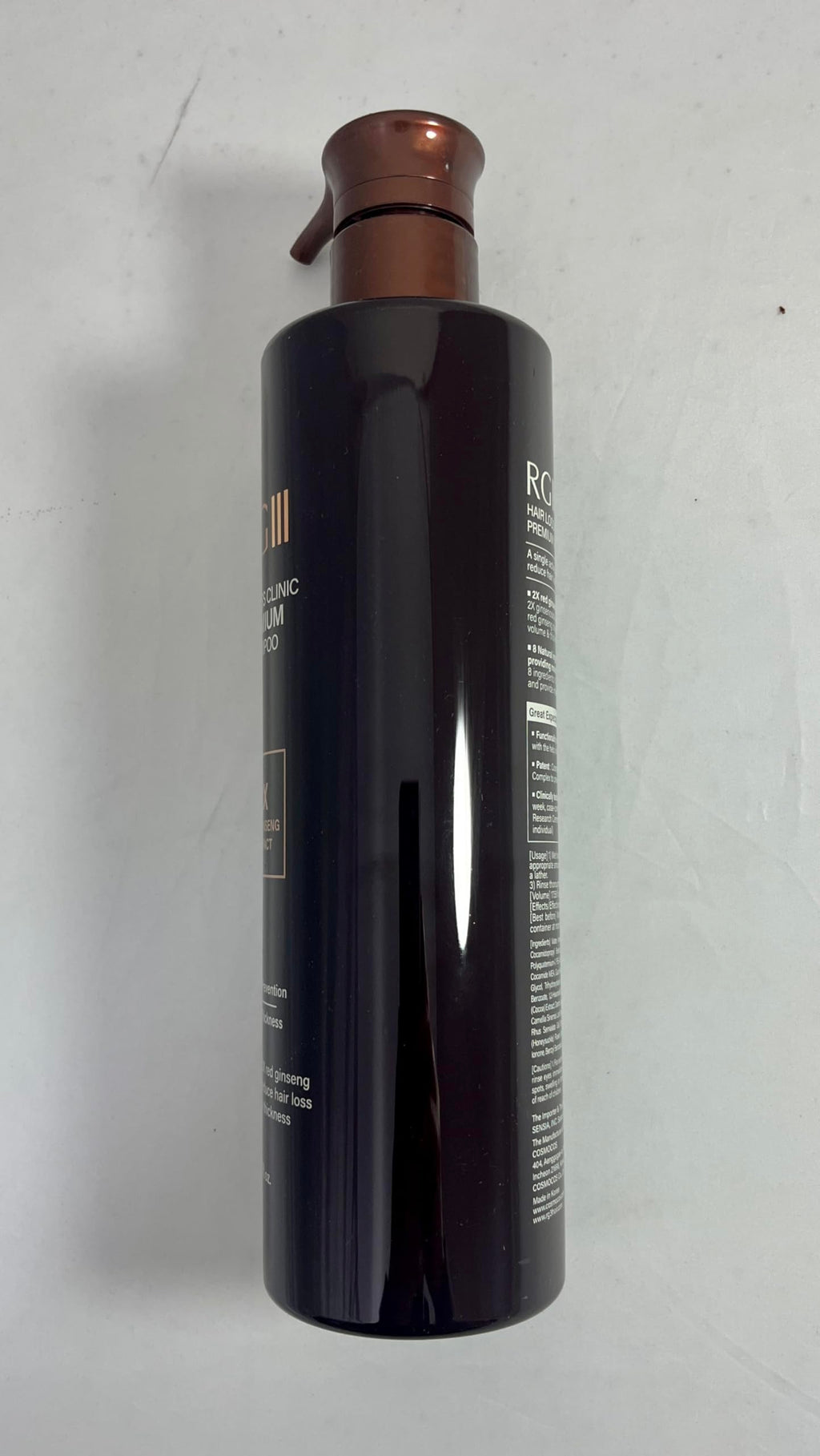 COSMOCOS RG3 Premium Hair Loss Clinic Shampoo – Red Ginseng Formula