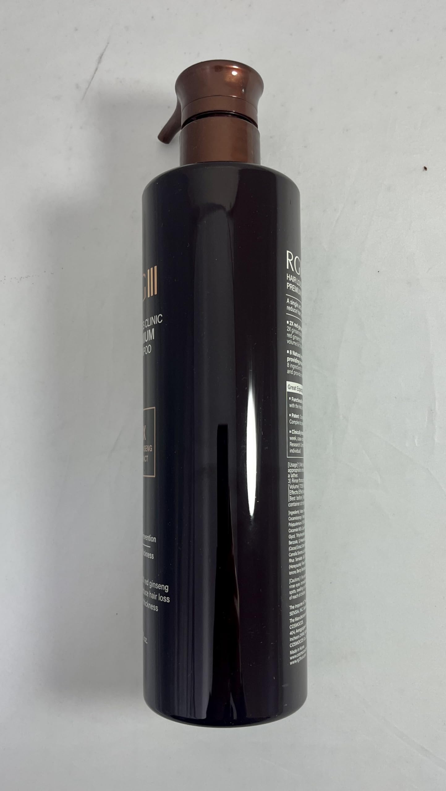 COSMOCOS RG3 Premium Hair Loss Clinic Shampoo – Red Ginseng Formula