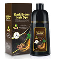 Cosmpro Dark Brown Hair Dye Shampoo 3-in-1 – Semi-Permanent Gray Coverage, 16.9 fl oz