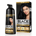 COSMTEK Black Dye Shampoo - 3-in-1 Gray Coverage for Hair & Beard (Ammonia-Free, 500ml)