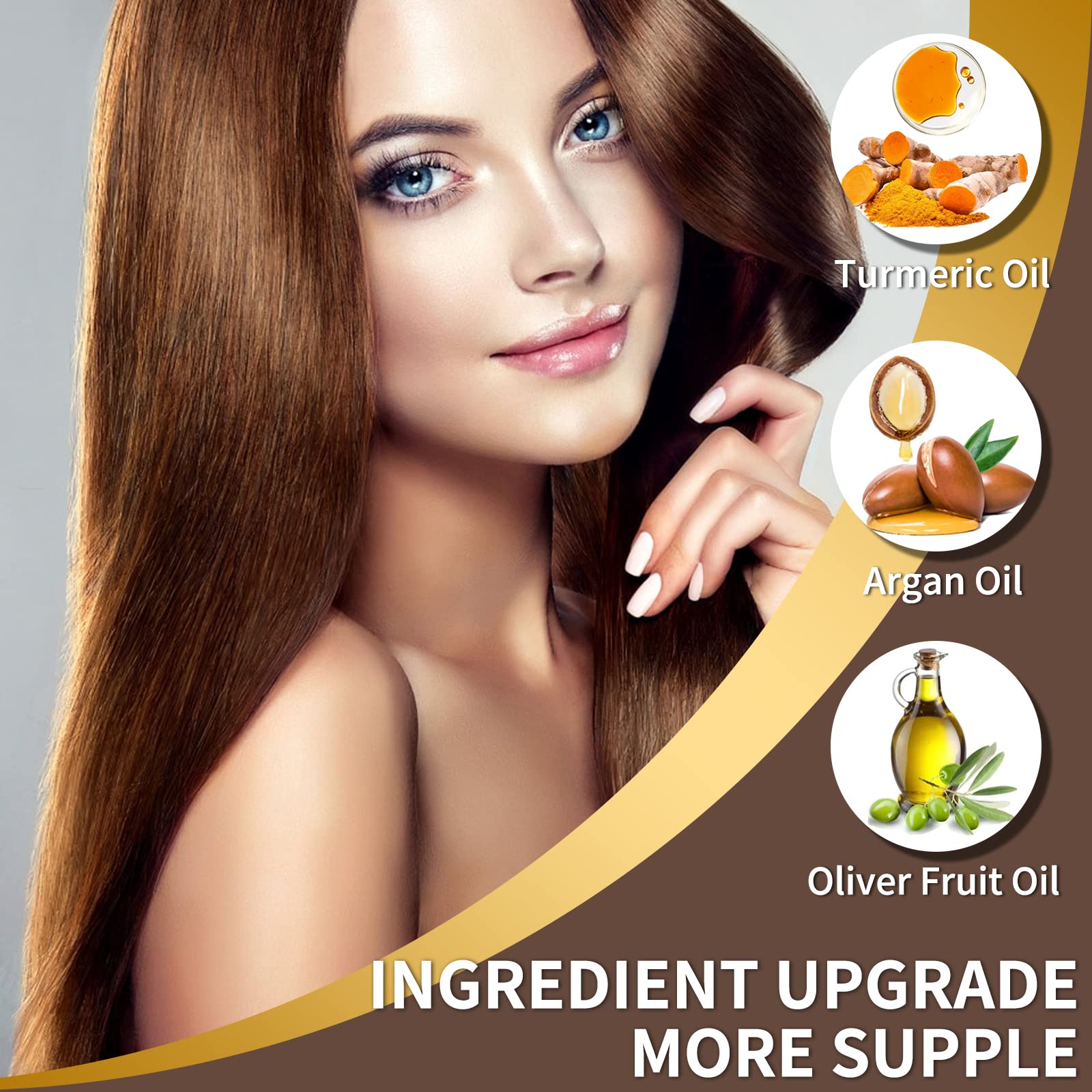 COSMTEK Dark Brown Hair Dye Shampoo Permanent — Ammonia-Free 3-in-1 Color for Gray Hair & Beard (500ml)