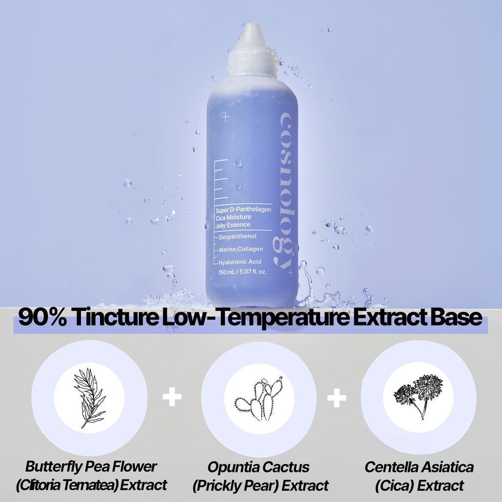COSNOLOGY+ 150ml Hydrating & Soothing Essence with Hyaluronic Acid, Marine Collagen & Dexpanthenol | K-Beauty Skincare