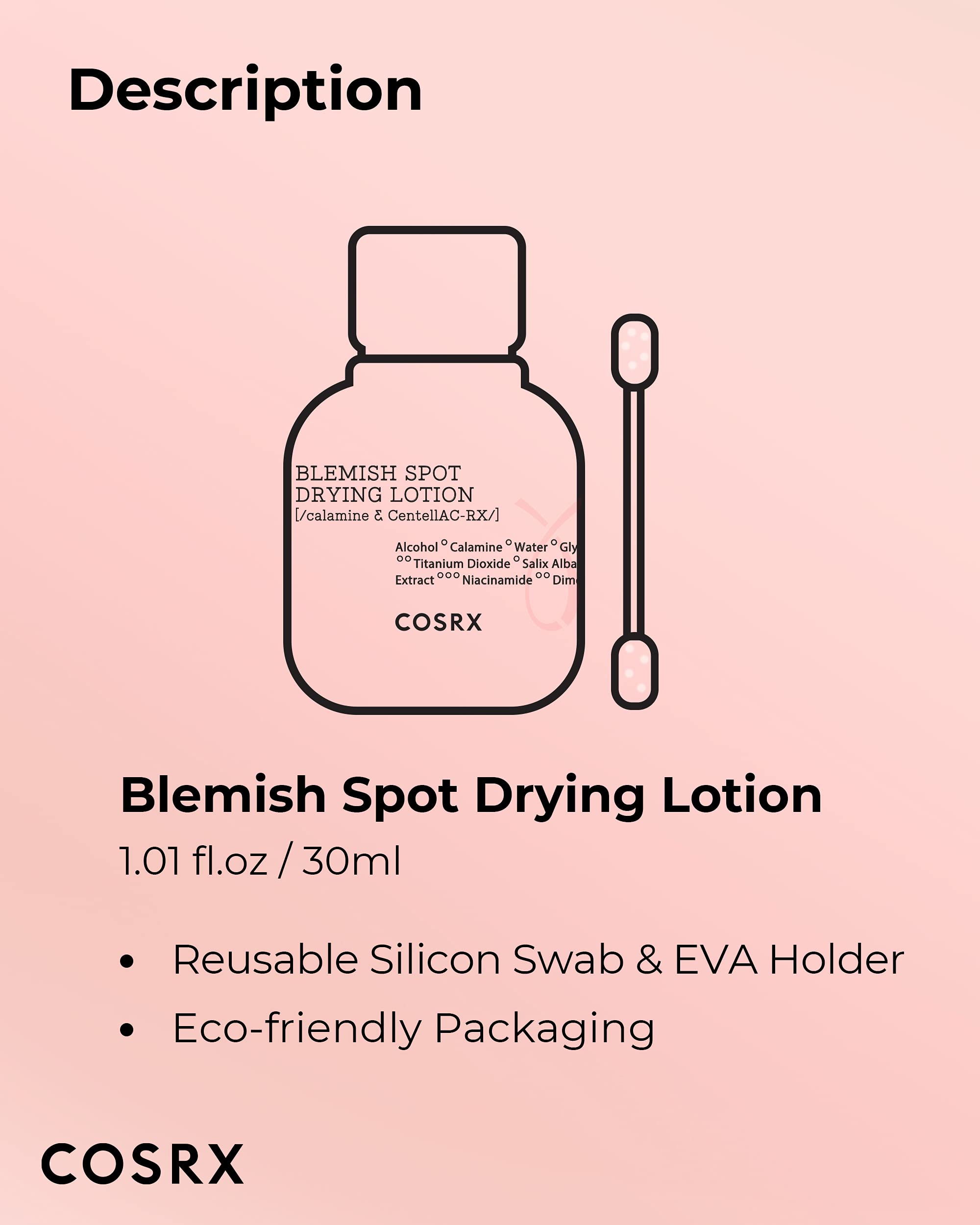 COSRX Acne Blemish Spot Drying Lotion 1.01 fl oz / 30 ml – Targeted Spot Treatment for Blemishes