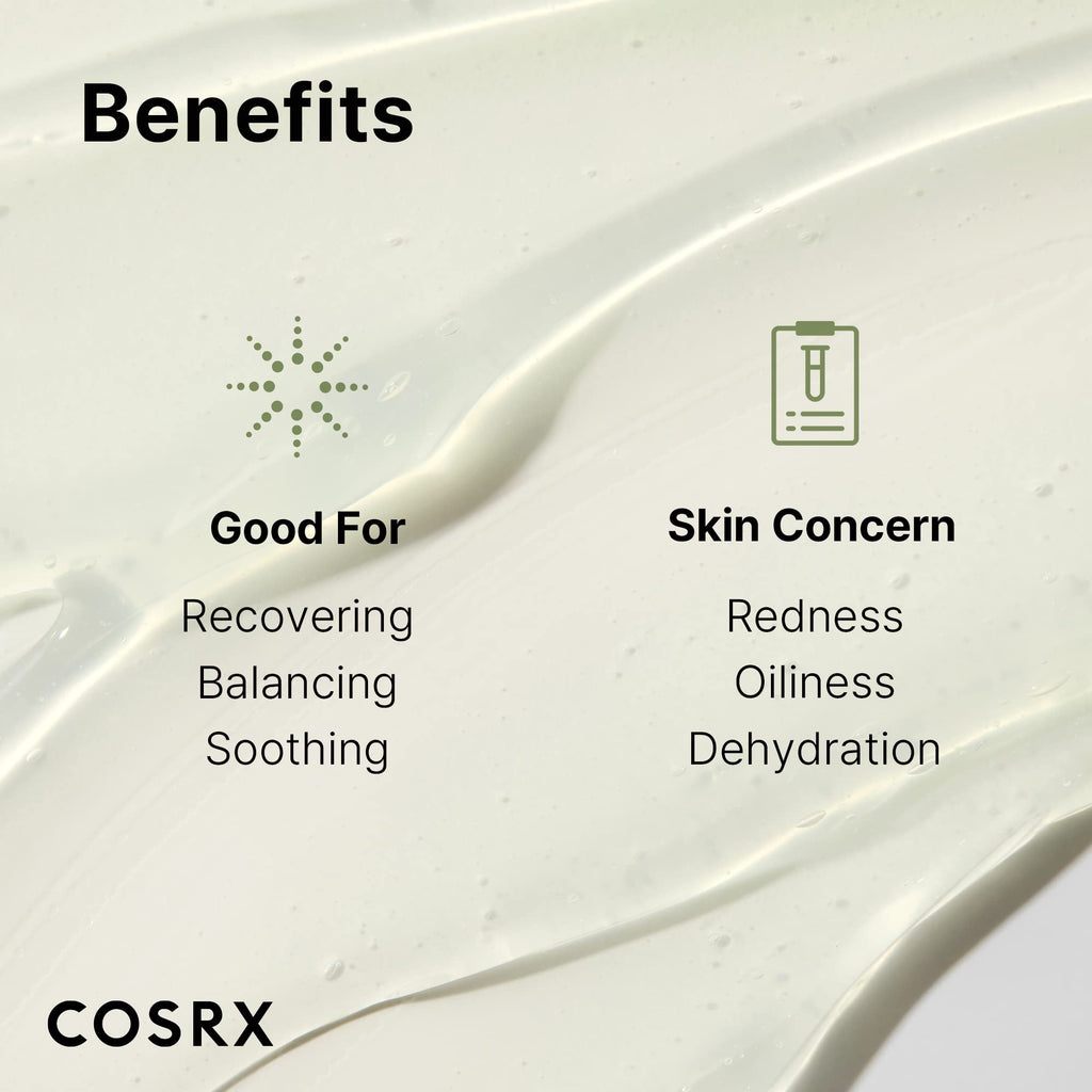 COSRX Hydrium Green Tea Aqua Gel Cream — Lightweight 50ml, Aloe & Camellia, Paraben Free